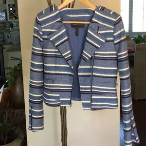 BCBG Maxazria cropped tweed like jacket sz Xs